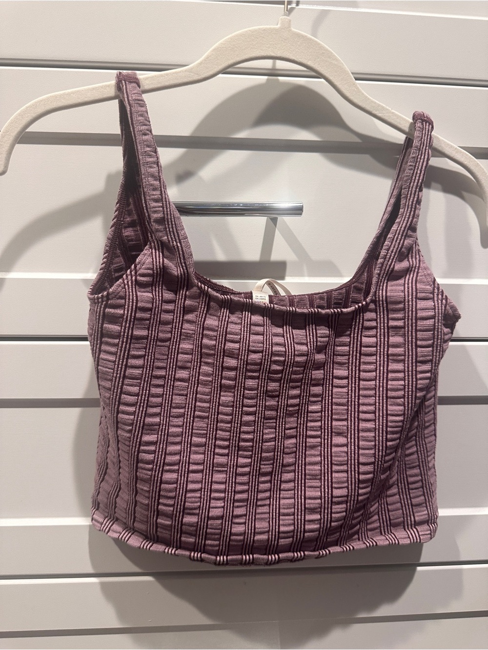 Anthropologie Ribbed Knit Crop Tank/Bralette XL